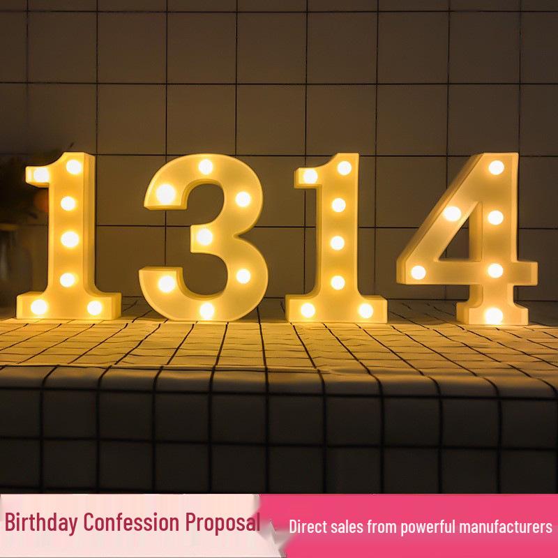 LED Letter Lights: Surprise Birthday, Proposal & Party Decoration