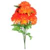 Bouquet of 9 Orange Jagged Chrysanthemums