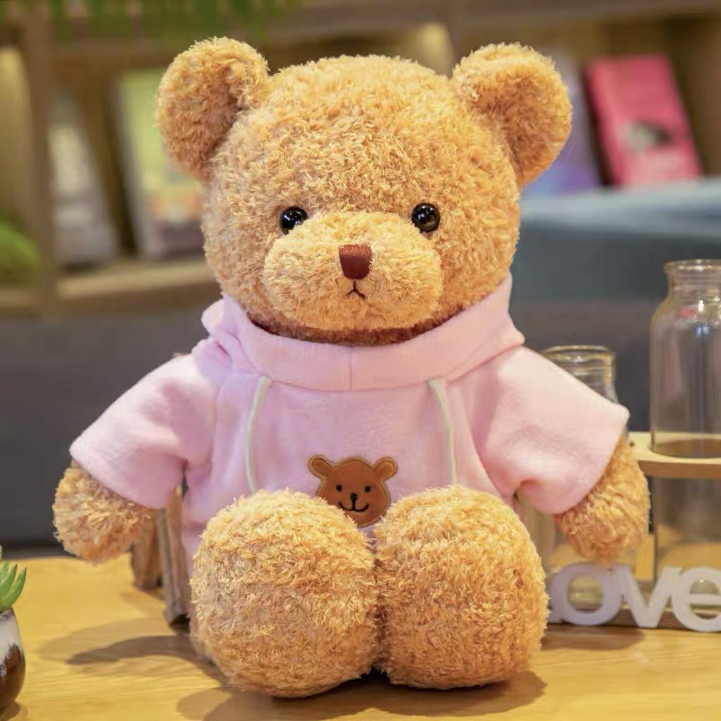 Maglione Orso Bambola Orso Peluche Vestiti Orsacchiotto Bambola di Pezza Orso da Abbraccio Regalo di Compleanno per Ragazza
