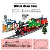 Bloc de construcție Seria de tren tehnic Căi ferate electrice Mașină de așezare a căii ferate Jucărie educațională de asamblare de inginerie