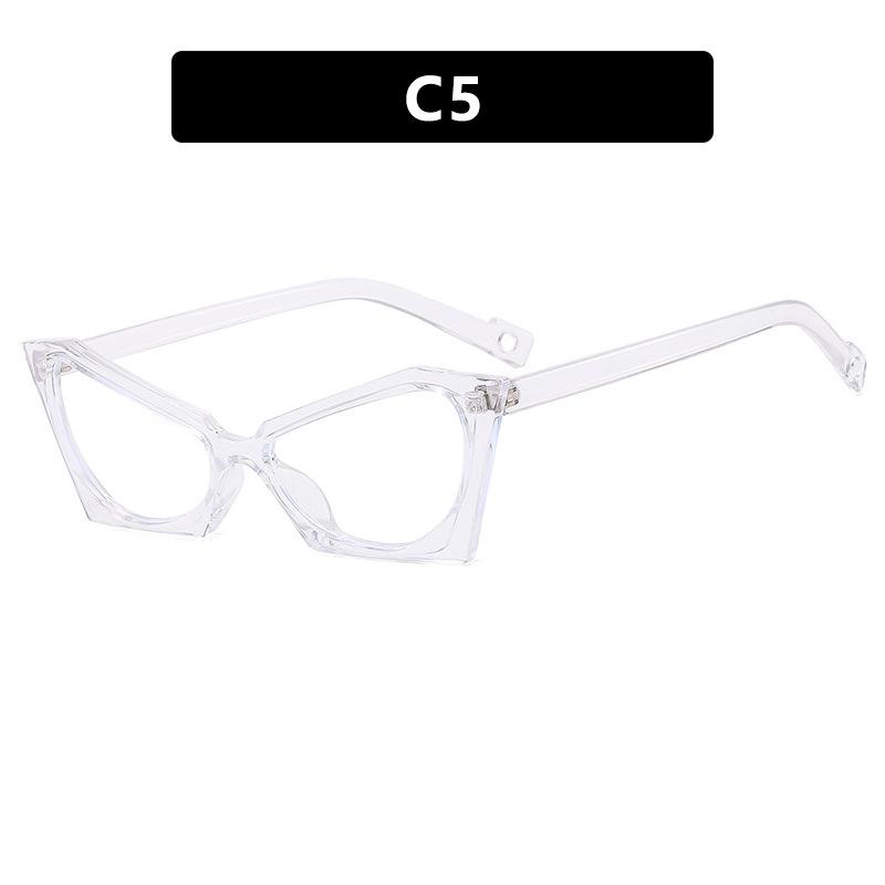 Elegant Anti-Blue Light Glasses Frame: Trendy, Personalized European-American Design with Versatile Flat Lenses.
