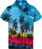 Camisa Hawaiana con Palmeras Tropicales Impresión 3D Para Hombres/Mujeres Verano Casual Moda Manga Corta Camisas Botón Arriba Blusa de Vacaciones