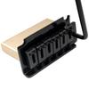 Musiclily Pro Modern Tremolo Unit Bridge with 40mm Solid Brass Block for Squier Stratocaster Electric Black 10.5mm Two-Point Guitars,