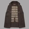 FMYC5589 Men's 100% Wool Mid-Length Double-Breasted Coat with Detachable Down Liner