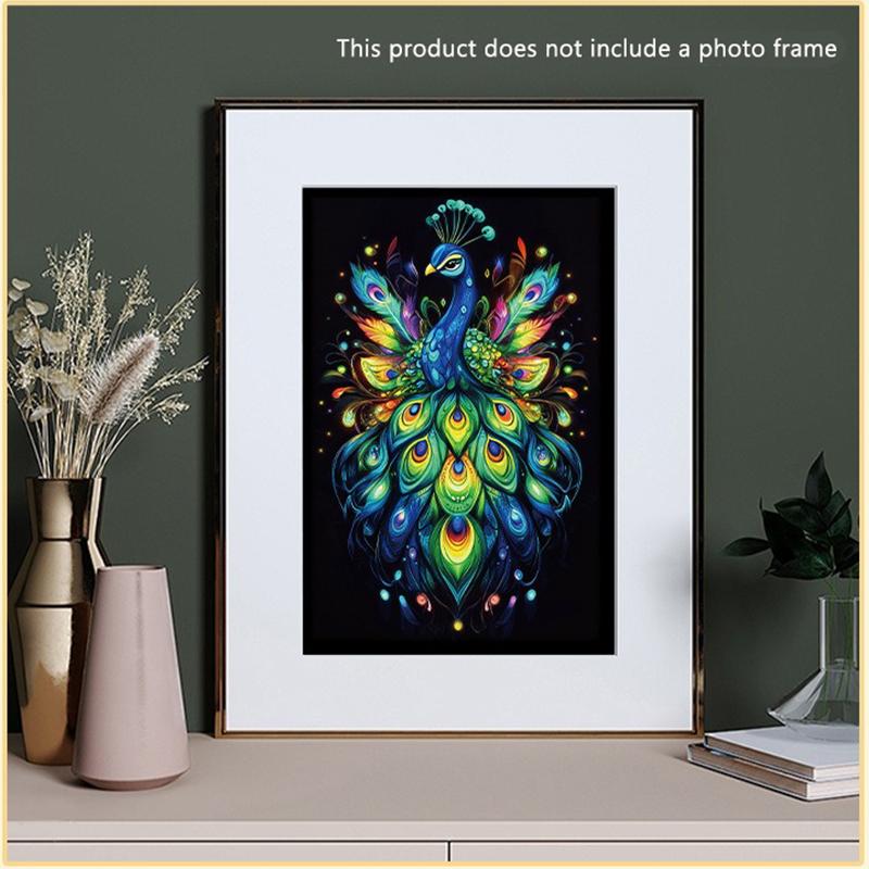 4 Pcs/Set A4 Diy Scratch Painting Sea World Butterfly Peacock Whale Noctilucent Scratch Painting Drawing Artistic Work Set