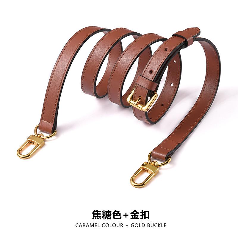 New Plain‑Textured Leather Wide Bag Strap Adjustable Replacement Shoulder Crossbody Belt Detachable Single Purchase Handbag Accessory