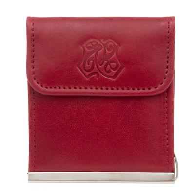 Men's Leather Wallet Banknote Holder Kaletnik Amber Red