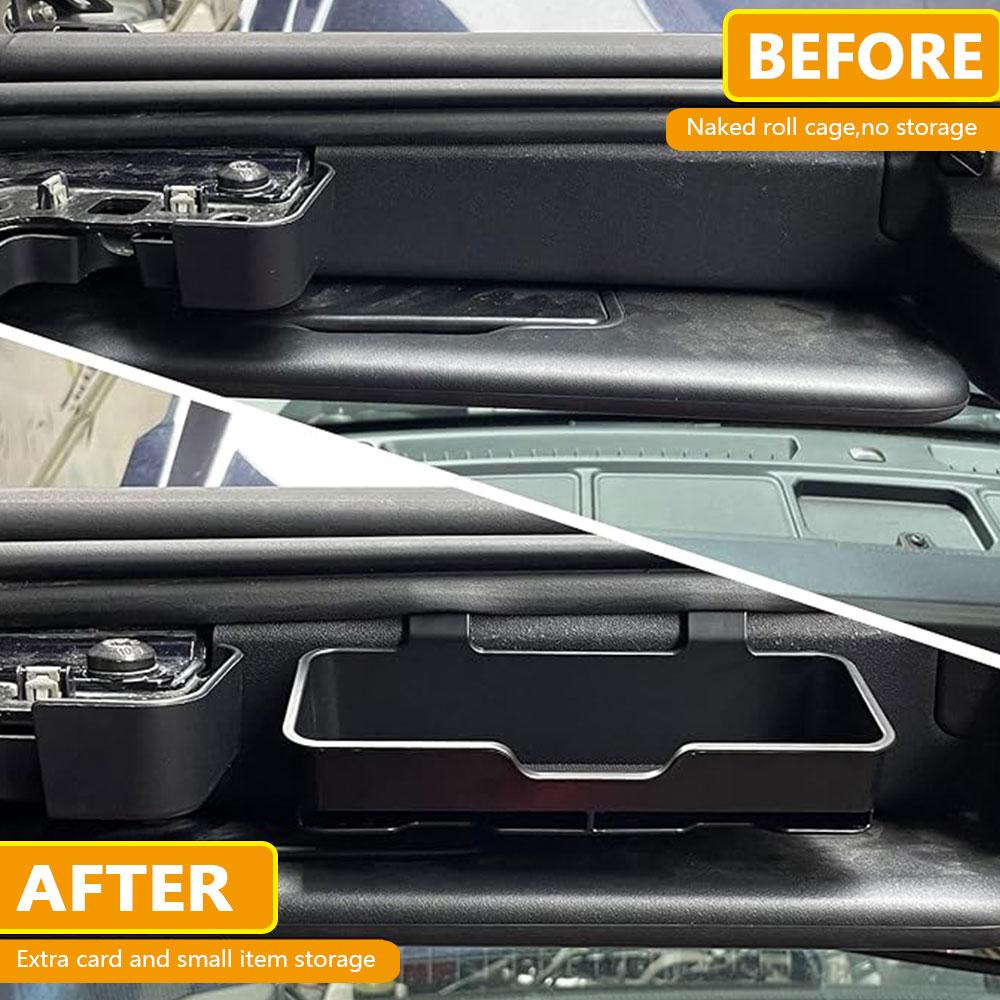 2/4-Door for Ford Bronco 2025 2025 2025 Car Sunshading Board Sunglasses Card Phone Hanging Storage Box Tray Interior Accessories