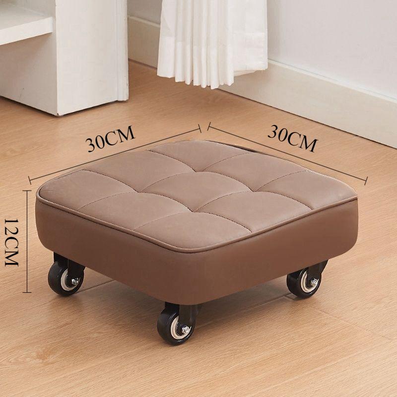Shoe Changing Stool with Wheels Removable Portable Children's Stool Luxury Creative Footrest Home Entrance Footstool Furniture
