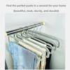 Modern Velvet Pants Hangers Set With Space Saving Design For Closet Organization