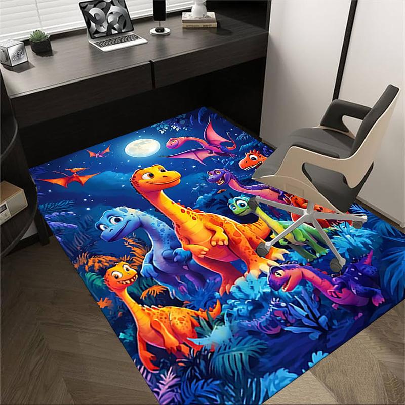 1PC Dinosaurs Night Extra Large Non-Slip Floor carpet, Office, family, bedroom, Studio - Large Area RugJ0395