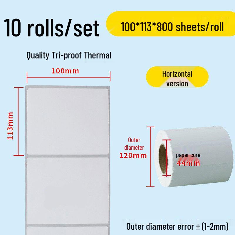 Durable Self-Adhesive Thermal Paper Barcode Labels for Printing 