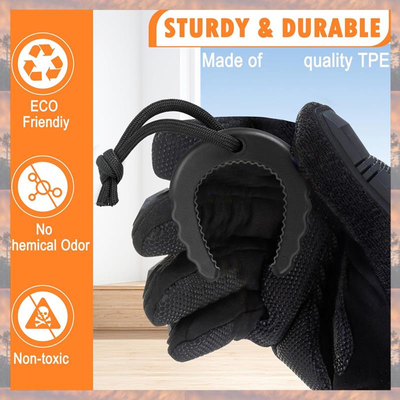 2025 Trend 4 Pack First Responder Door Stops Door Jam For Law Enforcement Door Stoppers Wedge Door Stopper Black