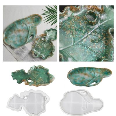 Resin Tray Mold Silicone Jewelry Tray Molds Irregular Epoxy Resin Casting Molds Storage Box Gypsum Plsater Mould Decors