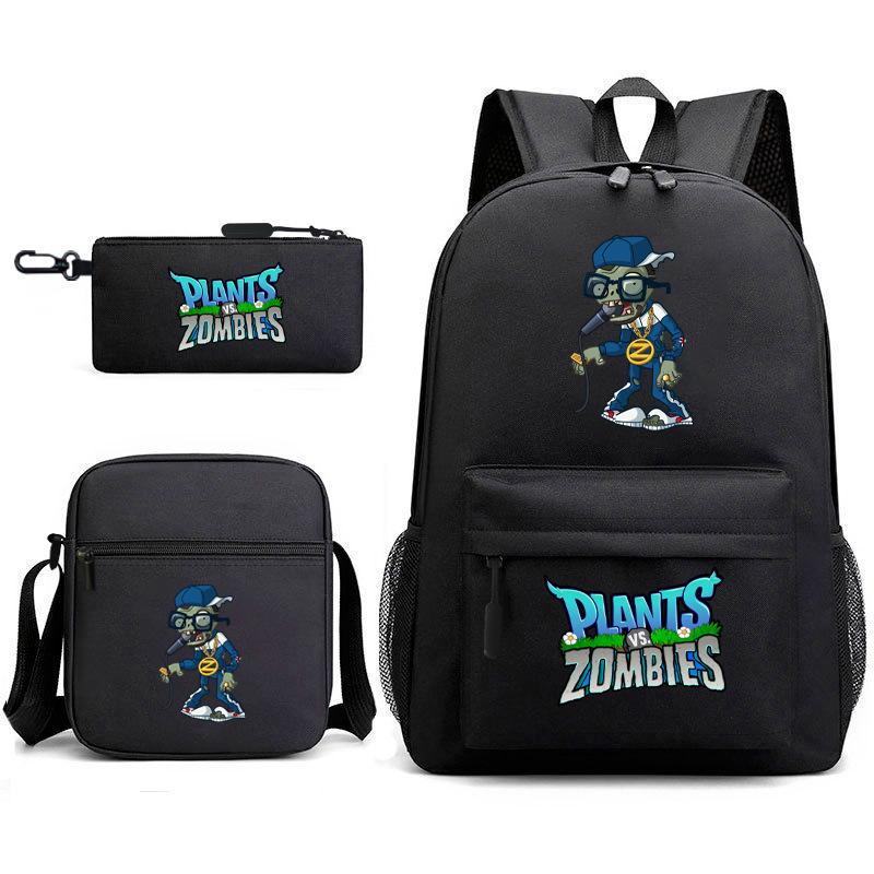 Umgebende Pflanzen vs. Zombies Teenager Schüler Schultasche Herren- und Damen-Freizeitrucksack Umhängetasche