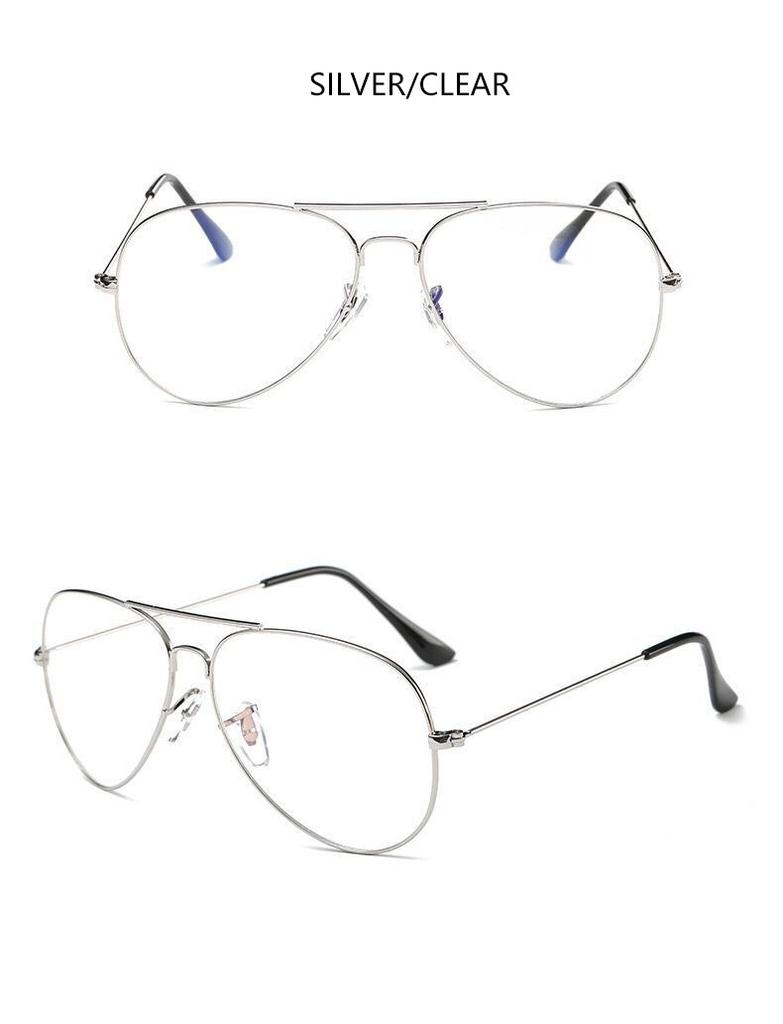 Unisex Vintage Computer Glasses Clear Lens Blue Light Filter Reading Glasses 0 to +6 0 Parents Gift
