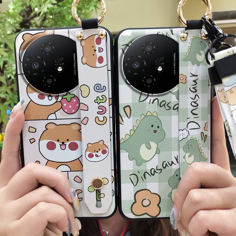 Dirt-resistant Cute Phone Case For TCL 50 Nxtpaper 5G/50Pro Nxtpaper 5G Protective Lanyard Anti-dust Wristband Silicone