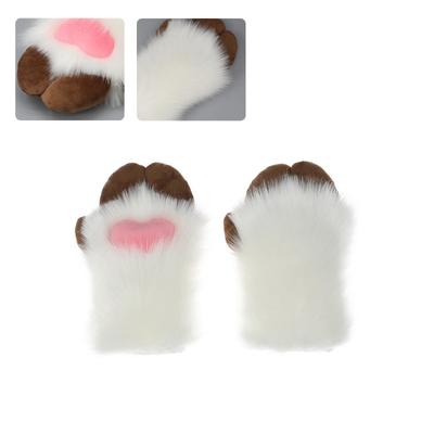 Students Cosplay Lamb Hoof Gloves Mittens Vividly Plush Cute Cartoon Gloves for Women Men Carnivals Party