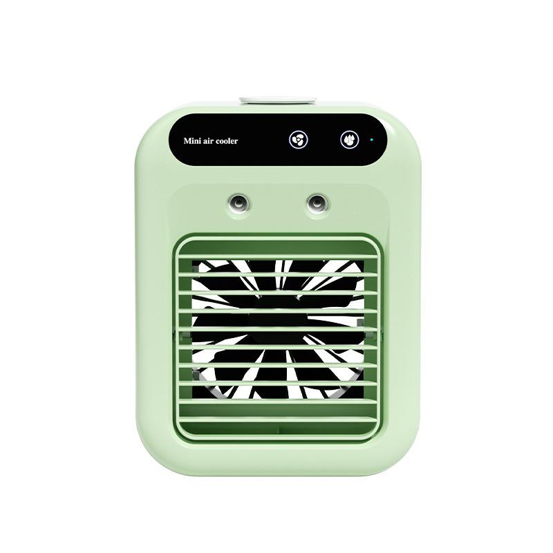 

USB Mini Desktop Air Conditioner Fan with Silent Cooling and Spray Function 214x164x114mm зелений