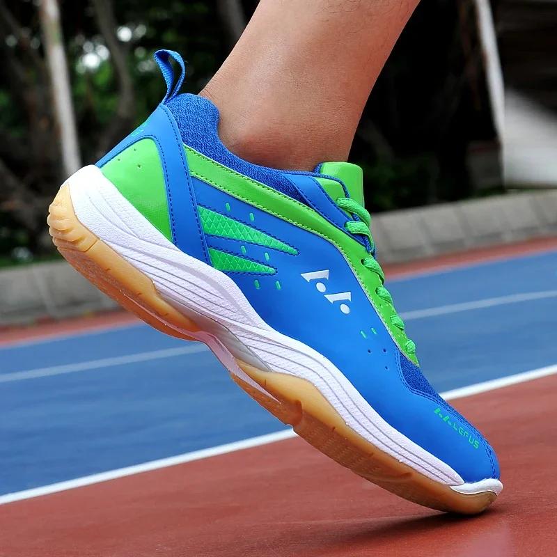 New Men's and Women's Professional Badminton Tennis Sports Shoes Lightweight Volleyball Shoes Badminton Large Size 36-45