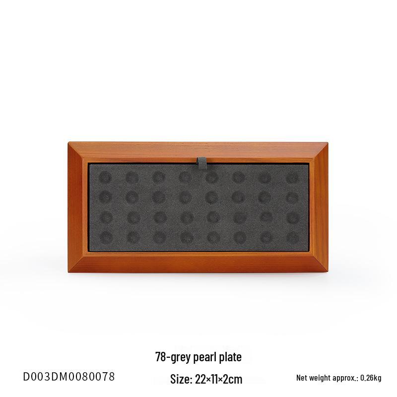 Ya Yu Holz Edelstein Präsentations- und Aufbewahrungstablett für Schmuck und Perlen