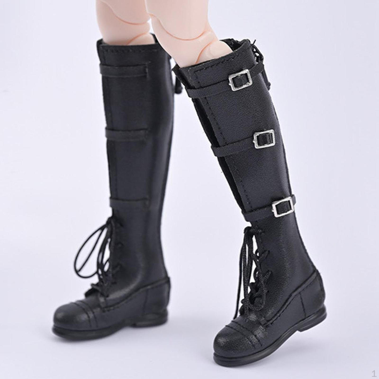 

1/6 Scale Doll Shoes Collection, Boots Compatible with 12 Inch Figures чорний