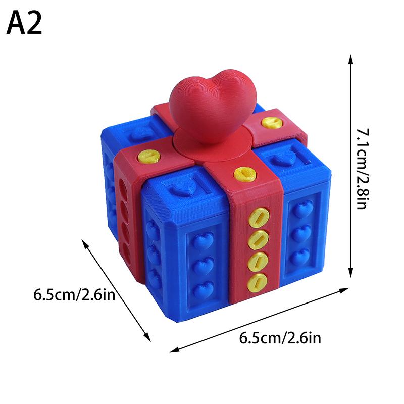 Cutie cadou imprimată 3D pentru Ziua Îndrăgostiților, o cutie enervantă în formă de inimă, un cadou care transformă dragostea într-o aventură distractivă și provocatoare