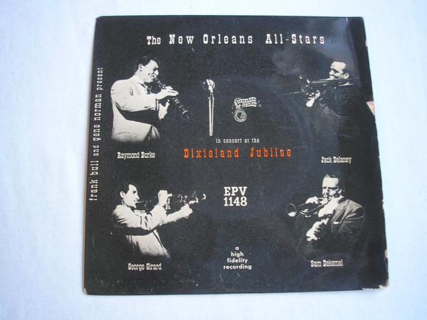 

7-дюймовая пластинка NEW ORLEANS ALL STARS Dixieland Jubilee EPV1148 Vogue Production 1955 UK Джаз Б/у