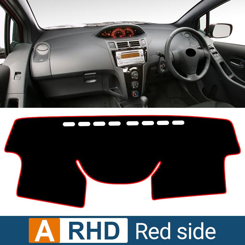 

Для Toyota Yaris Vitz 2006 2007 2008 2009 2010 2011 Крышка приборной панели автомобиля Защита от света Солнцезащитный козырек Коврики с защитой от ультрафиолета Нескользящие коврики