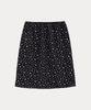 Tabert Marigold Flower Midi Skirt - Black