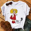 Anime Candy Candy T-shirt Clothes for Women Japanese Manga Short Sleeve Graphic Tee Y2k Kawaii Casual Tops Women's Sumer Clothes