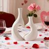 Plastic Vase Set Non-Fragile Decorative Art for Tabletop Decoration, Wedding Gift, Housewarming Present, for Living Room, Bedroom, Office Decor