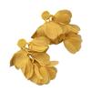 Retro Inspired Chiffon Flower Drop Earrings Colorful Beaded Ear Rings Handmade Retro Fashion Accessories for Women