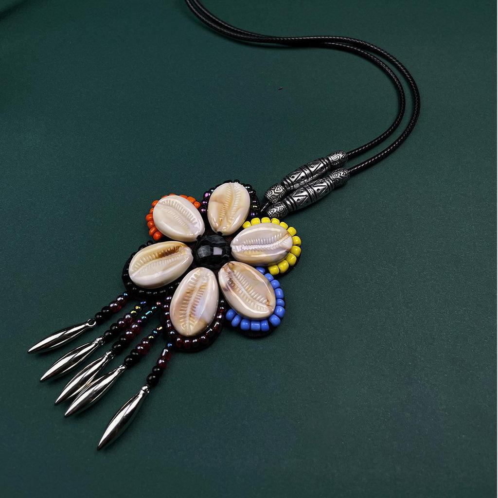 Nepalese Ethnic Tassel Necklace Pendant Handmade Retro Fashion Sweater Chain