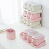 Wheat Straw Seasoning Nice Box Pepper Spice Shaker Salt Seasoning Transparent PP Kitchen Cruet Condiment Bottle Jars Storage Box for Home