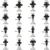 620Pcs Car Buckle Fasteners Buckle Boxed Hybrid Car Fasteners Door Trim Bumper Repair Kit Fasteners Expansion Screw Caps For Car