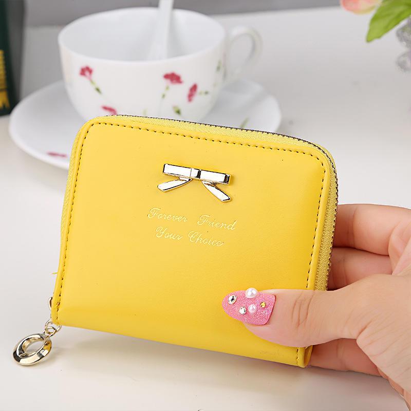 yellow purse wallet