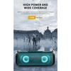 Popular RGB LED Lights Speaker EBS-045 BT 5.0 Portable Wireless Bluetooth Music Player Micrphone Built TF Card Support