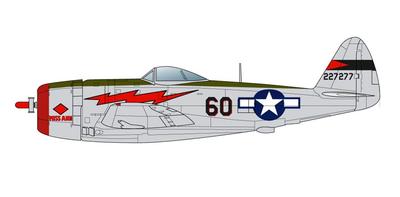 PLATZ WWII Thunderbolt Bubble Top Set Plastic Model Kit 1/144 U.S. P-47D Two-Piece (PDR-3)