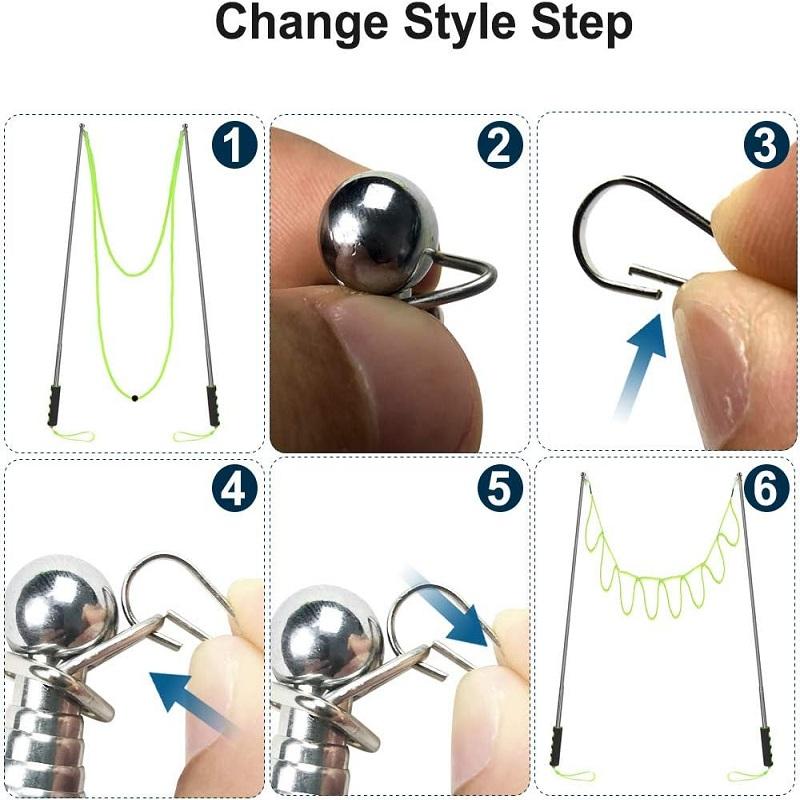3 Style Bubble Rope Stainless Steel Giant Bubble Maker Wand Telescopic Design Bubble Party Favors Outdoor Activity For Children