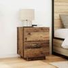 Nightstand with Drawers Reclaimed Wood Look 45 x 40 x 55 cm Engineered Wood