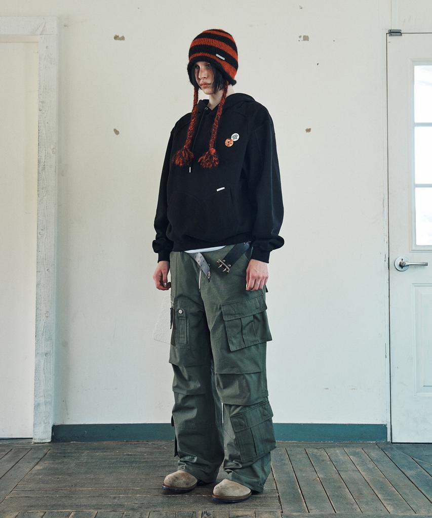 THEVINYLHOUSE Military Cargo Pants Khaki