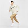 Men's Nike Dri Fit T Shirts Men's Ecru Stand Collar Moderate Straight Fit