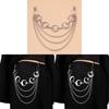 Moon Phase Metal Body Chain For Women Men With Multi Layer Punk Style Waist Accessory