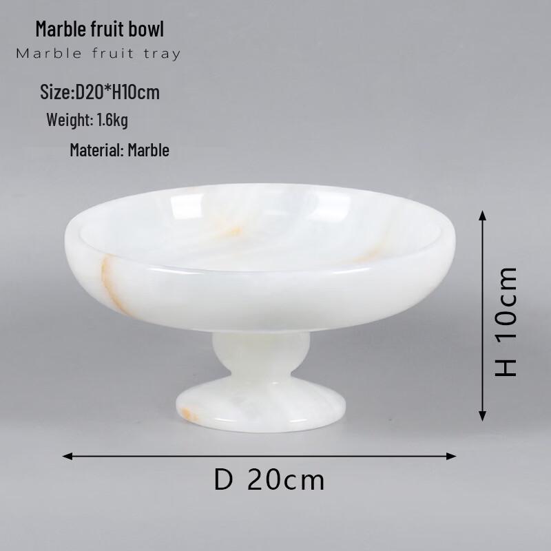 Abay Elegant High-Foot Snack and Fruit Plate