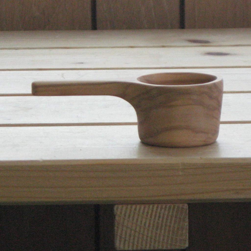 Sato Metal Industry SALUS Olive Coffee Measure, Wooden