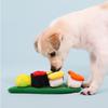 Plush Sushi Set Dog Chew Toy Teething Puppies - Interactive Snack Hiding Scent Tracking
