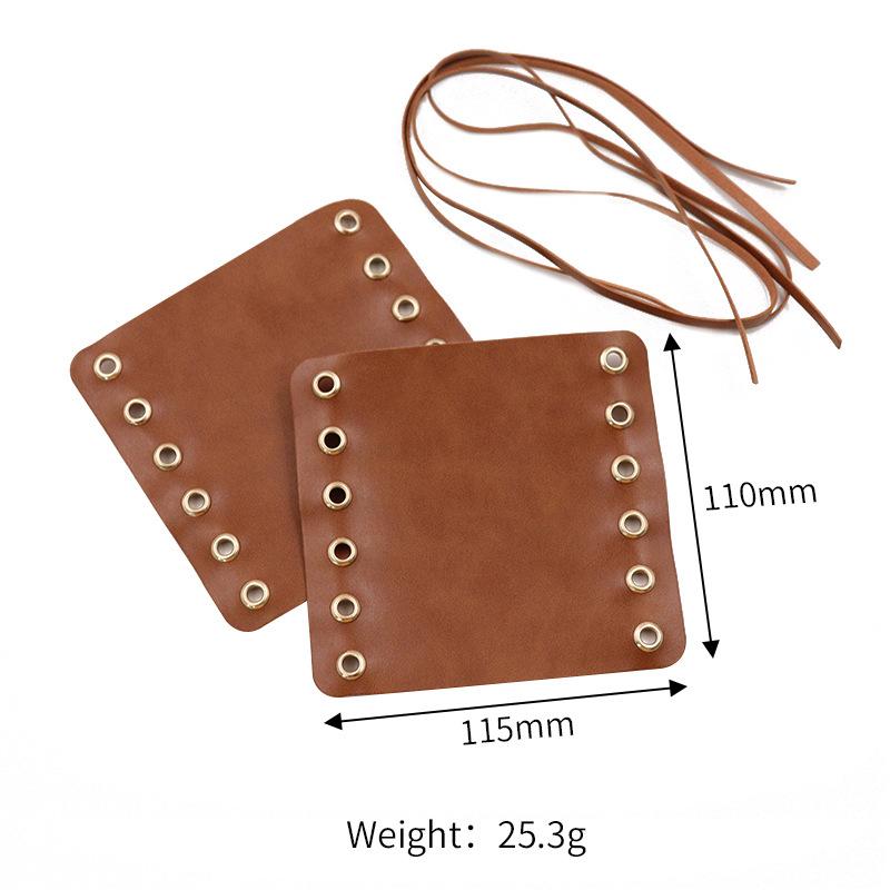 

Чехол на руль из искусственной кожи для мотоцикла, противоскользящая ручка, аксессуары для мотоцикла коричневый