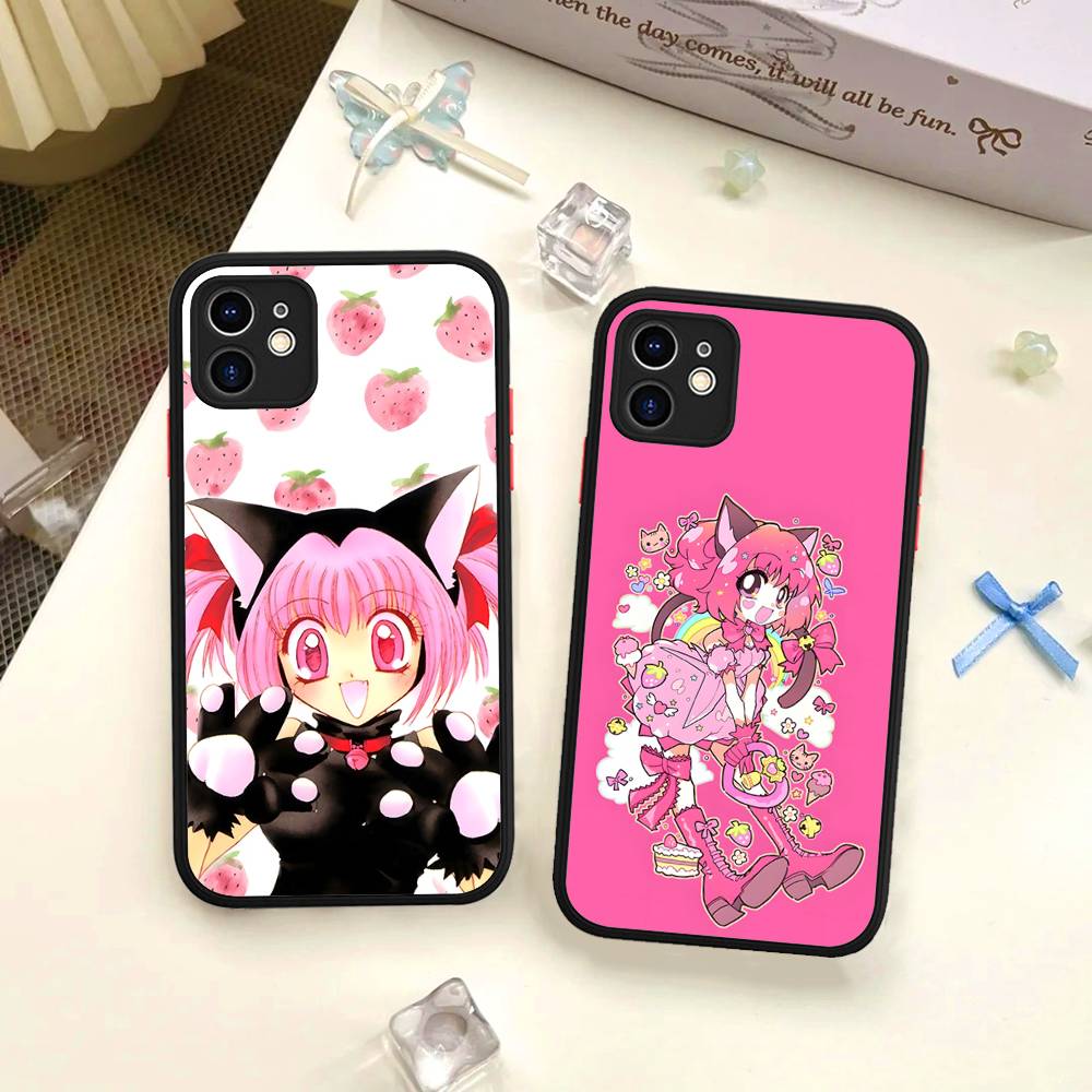 Tokyo Mew Mew Anime Phone Case For IPhone 16e 16 15 14 13 12 11 Pro Max X XS Max Plus Matte Clear