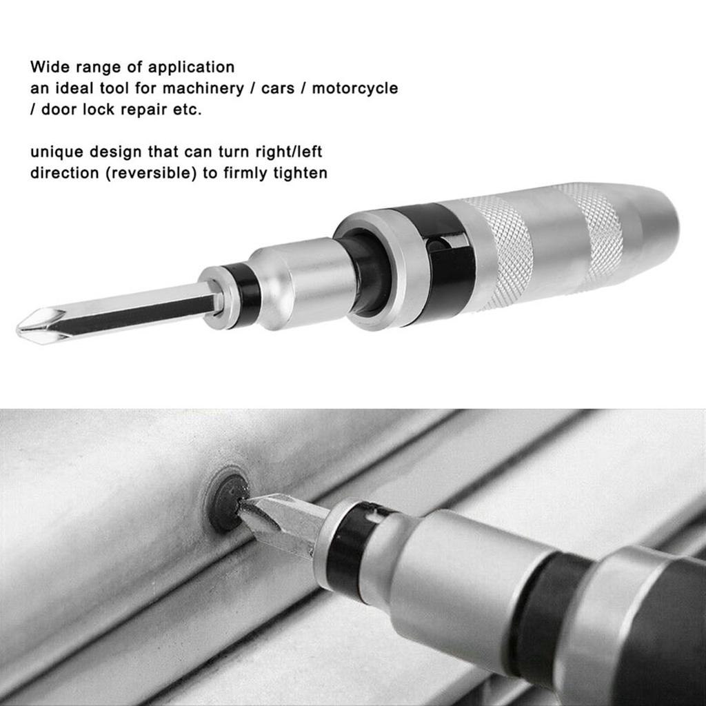 13-teiliges Set Multifunktionaler Schlagschraubendreher Kreuzschlitz M5 M6 M8 Schraubendreher-Bit-Set